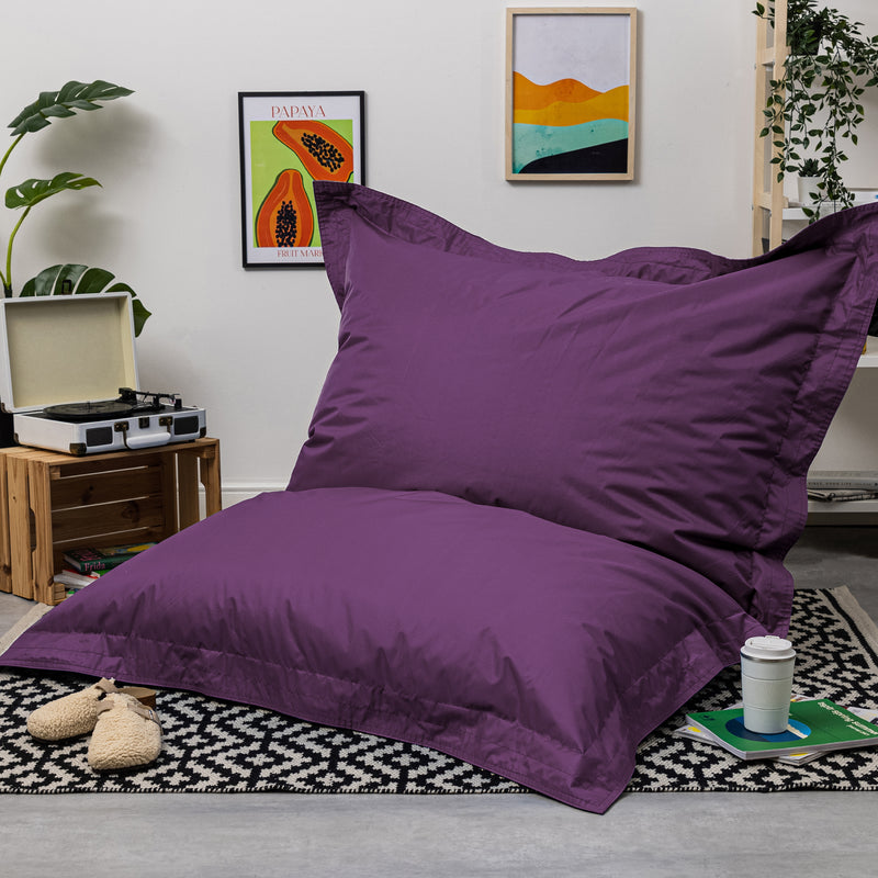 Riesiges Bodenkissen Sitzsack, drinnen/draußen, Lila