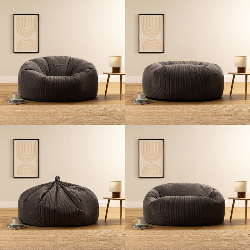 Soul Kord-Bodensofa, Dunkengrau