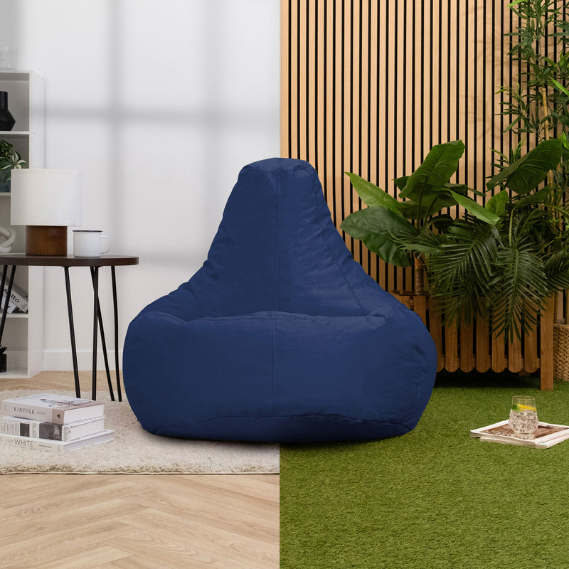 Recliner Sitzsack für den Innen- und Außenbereich, Dunkenblau