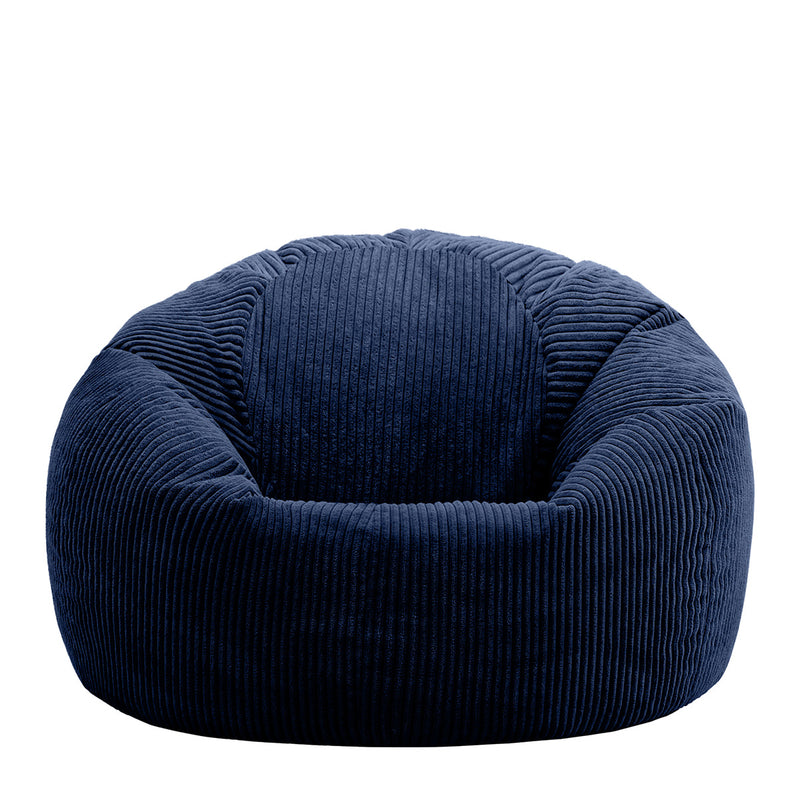 Kingston Klassischer Sitzsack, Cord, Marineblau