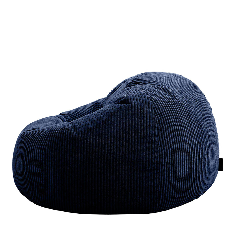 Kingston Klassischer Sitzsack, Cord, Marineblau
