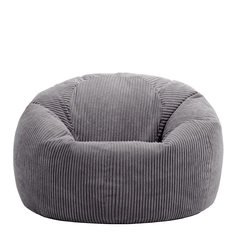Kingston Klassischer Sitzsack, Cord, Anthrazit 