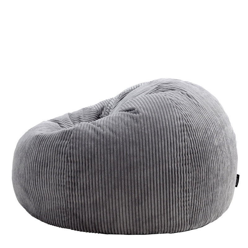 Kingston Klassischer Sitzsack, Cord, Anthrazit 