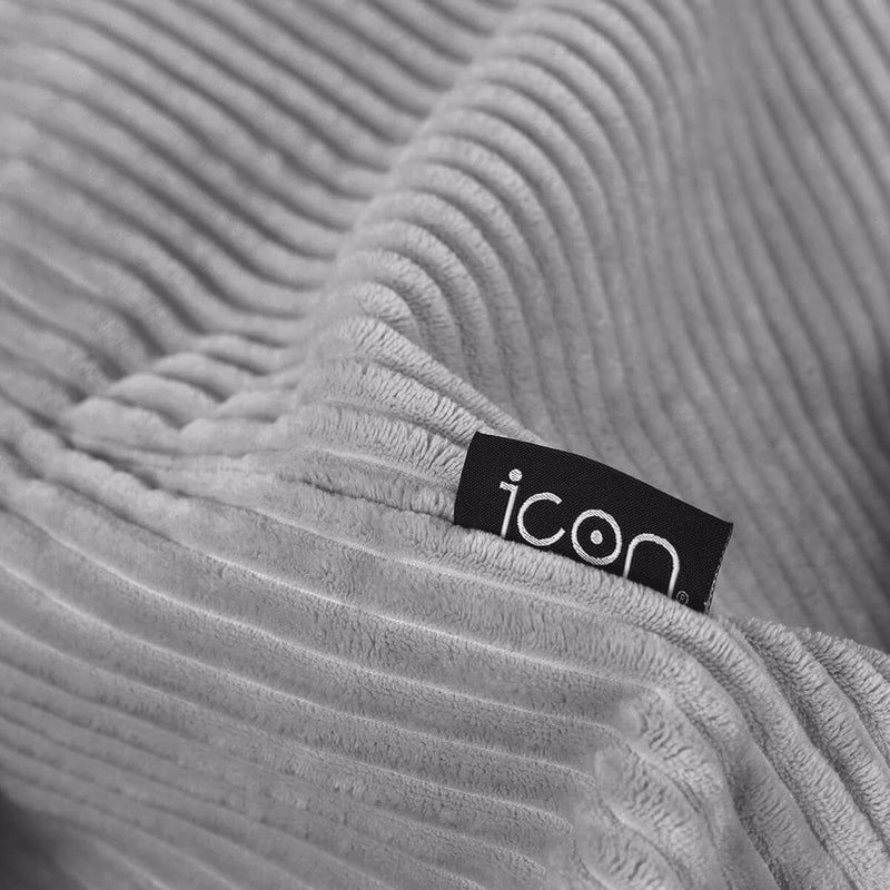 Kingston Klassischer Sitzsack, Cord, Grau