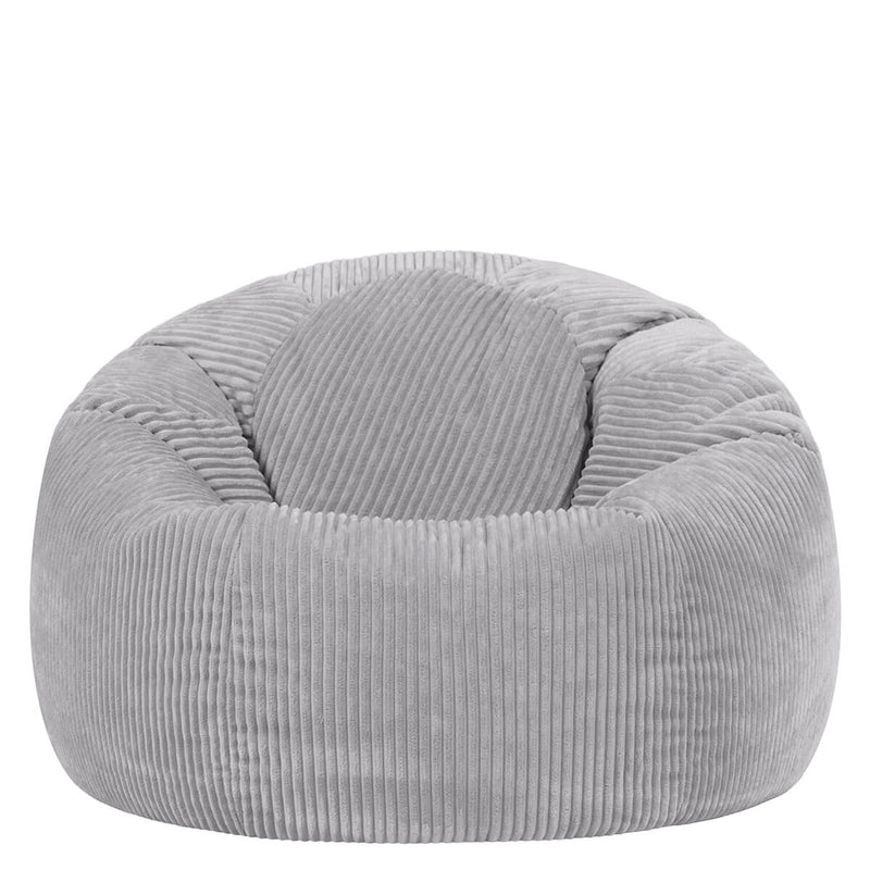 Kingston Klassischer Sitzsack, Cord, Grau