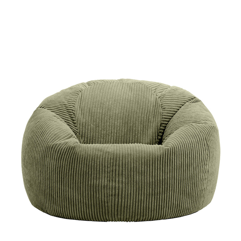 Kingston Klassischer Sitzsack, Cord, Salbeigrün