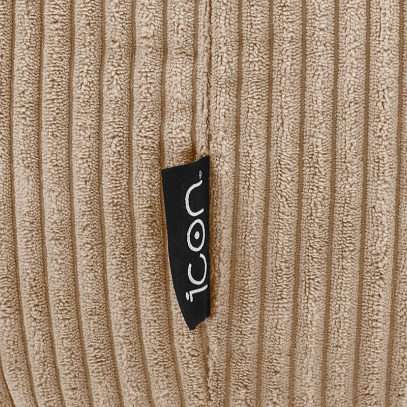 Kingston Klassischer Sitzsack, Cord, Natur