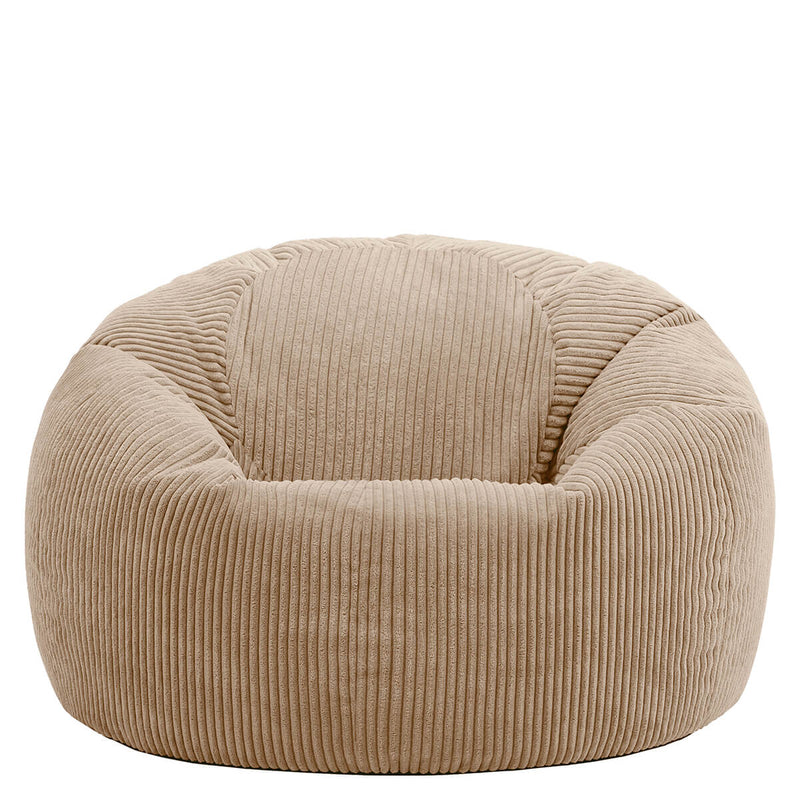 Kingston Klassischer Sitzsack, Cord, Natur