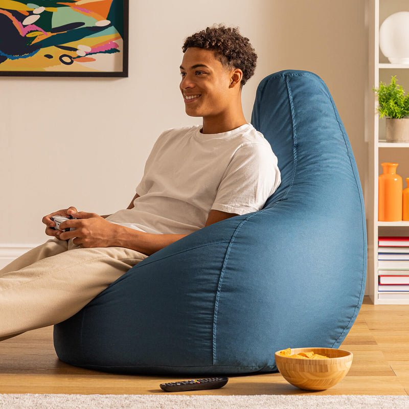 Recliner Sitzsack für den Innen- und Außenbereich, Blaugrün