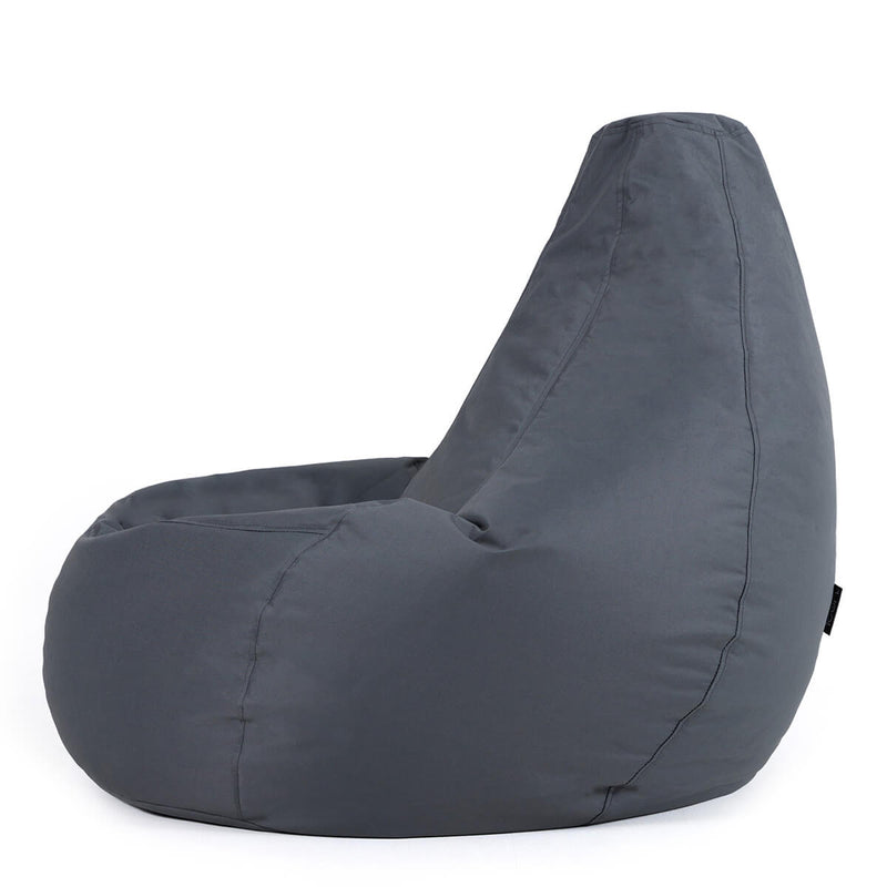 Recliner Sitzsack für den Innen- und Außenbereich, Dunkengrau