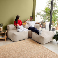 Zen Modulares Sofa, Jumbo Cord, Stein