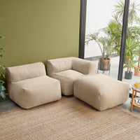 Zen Modularer Sofa, Olefin, Steingrau