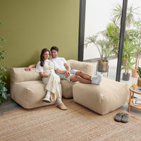 Zen Modularer Sofa, Olefin, Steingrau