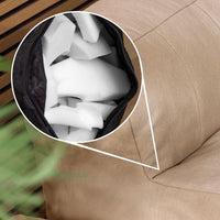 Zen Modularer Sofa, Olefin, Steingrau