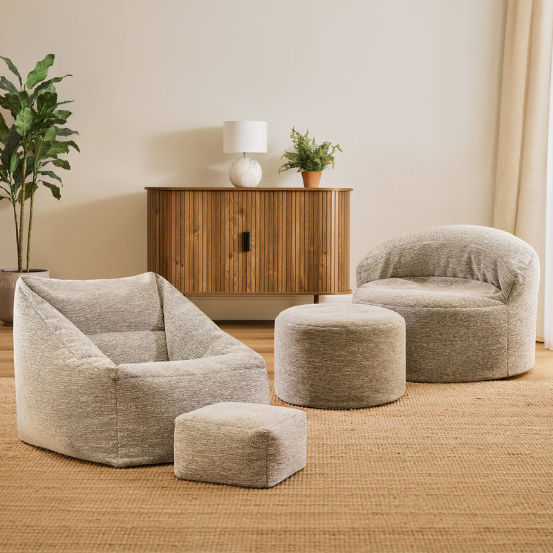 Orb Woven Accent Chair Bean Bag - Natural