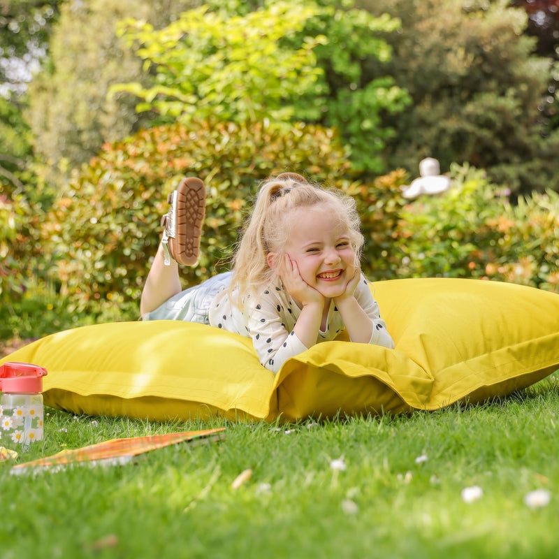 Riesiges Bodenkissen für Kinder, Indoor & Outdoor, Gelb 