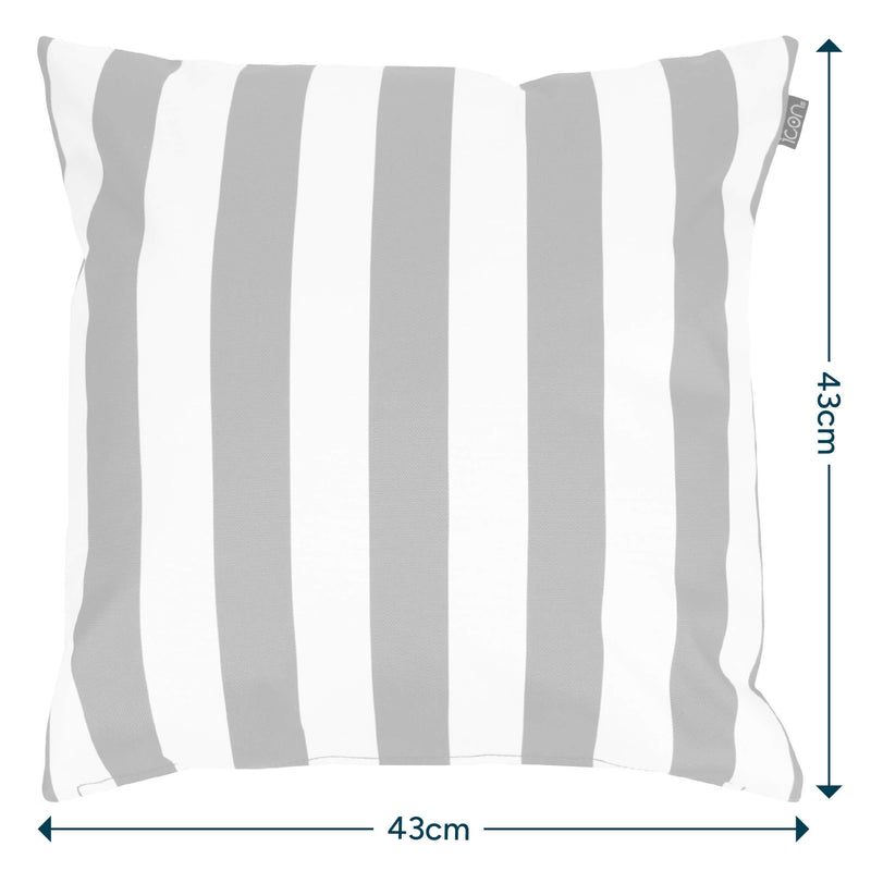 Stripe Indoor-Outdoor Kissen - Gelb