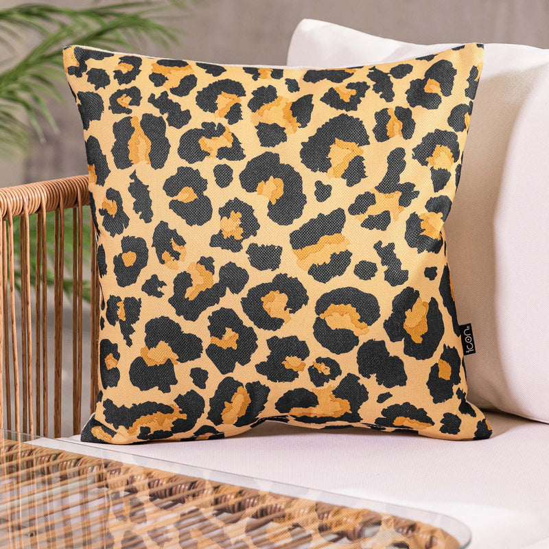 Leopardenmuster Indoor-Outdoor Kissen - Mehrfarbig