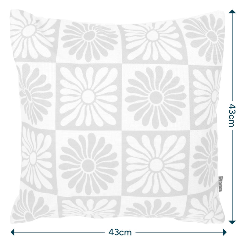 Indoor-Outdoor-Kissen „Sommerblume“ – Gelb
