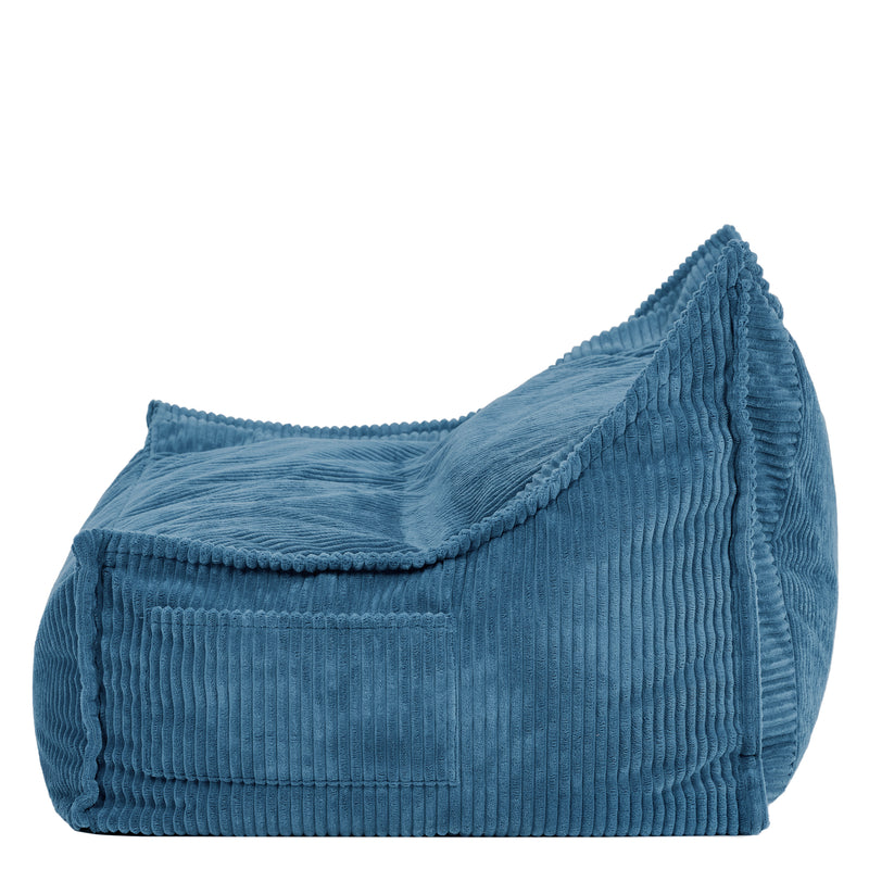 Kinder-Sitzsack Francesco Cord - Denim-Blau