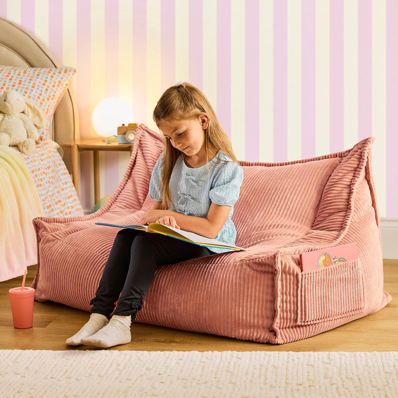 Kinder-Sitzsack Francesco Cord - Rosa