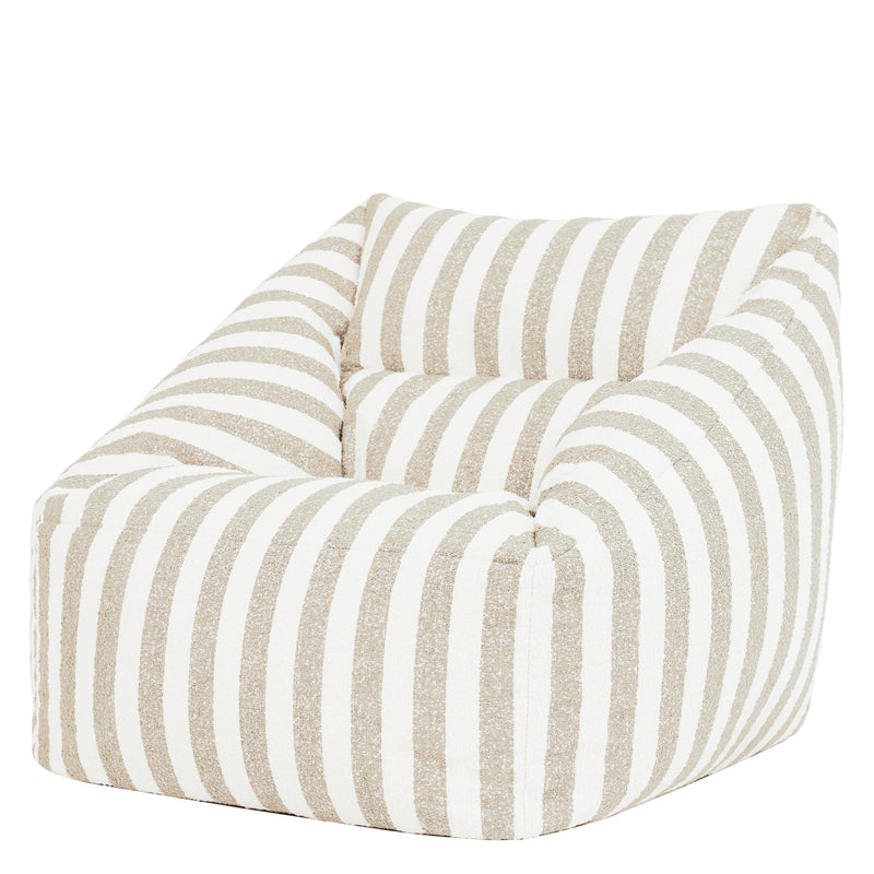 Natalia Bouclé-Sessel im Streifen-Design – Natur