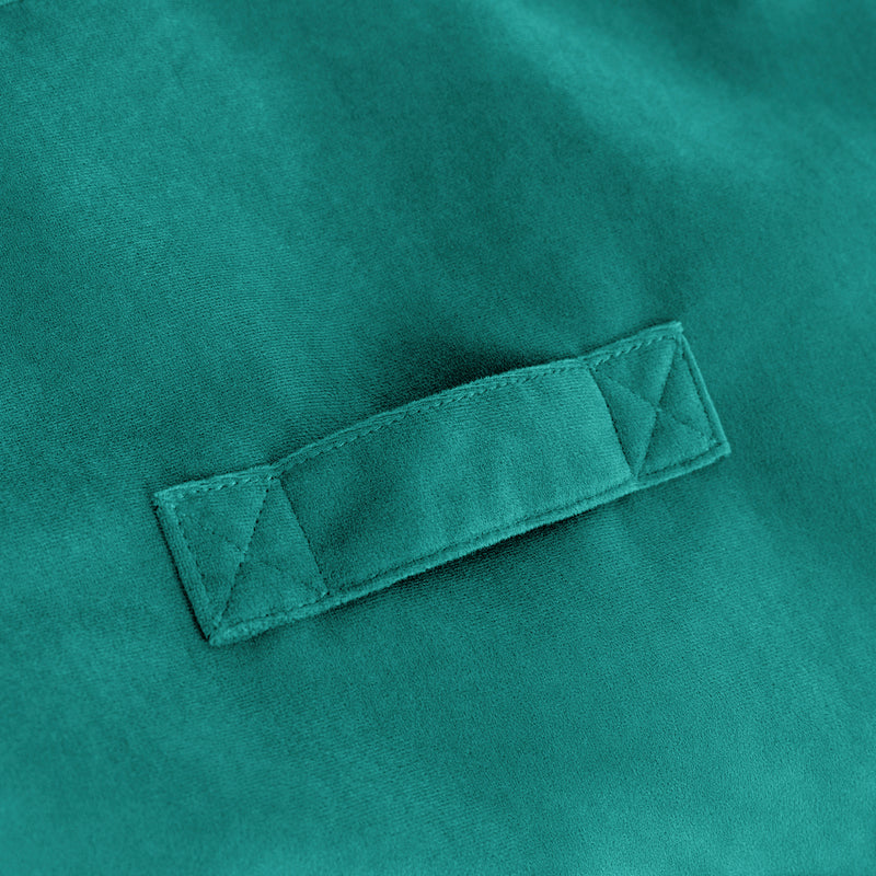Natalia Sessel-Sitzsack mit Samtbezug, Blaugrün