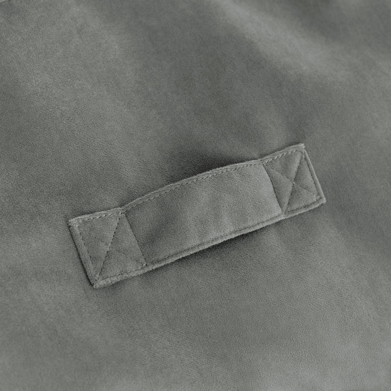 Natalia Sessel-Sitzsack mit Samtbezug, Dunkengrau