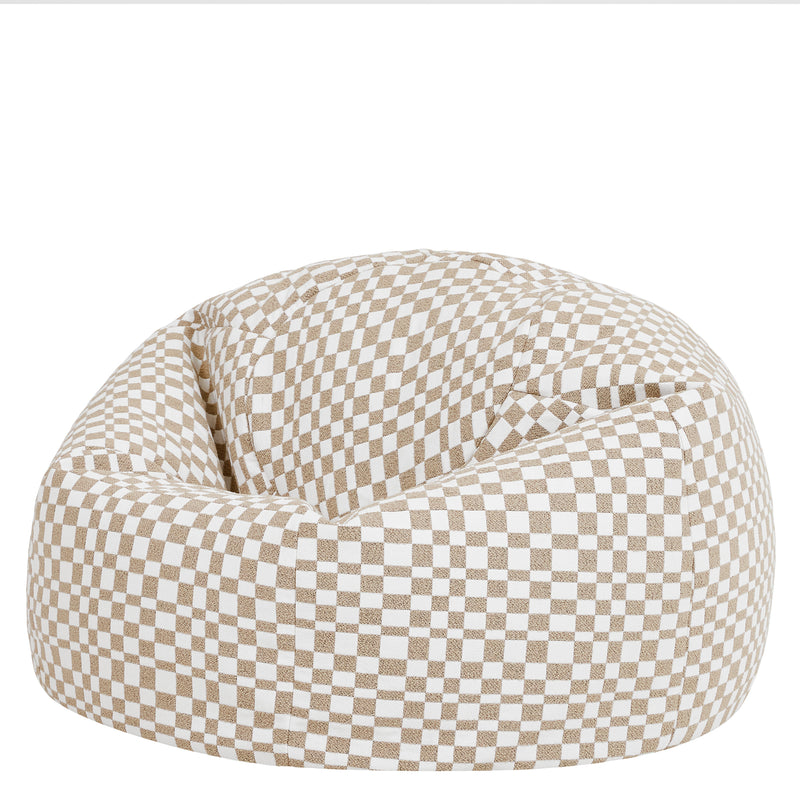 Kingston Checkerboard Classic Sitzsack - Natur