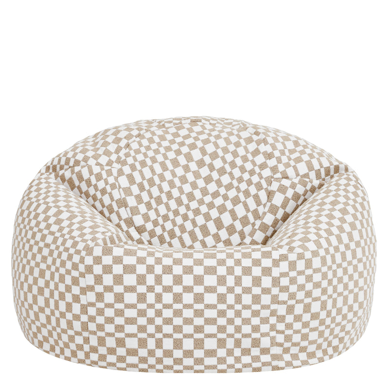 Kingston Checkerboard Classic Sitzsack - Natur