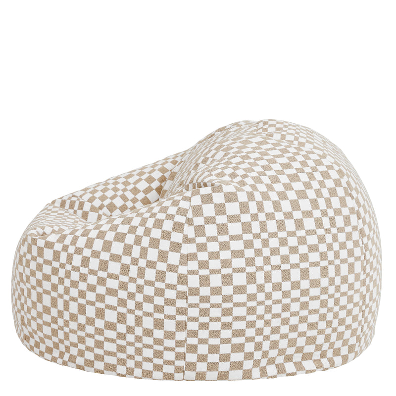 Kingston Checkerboard Classic Sitzsack - Natur