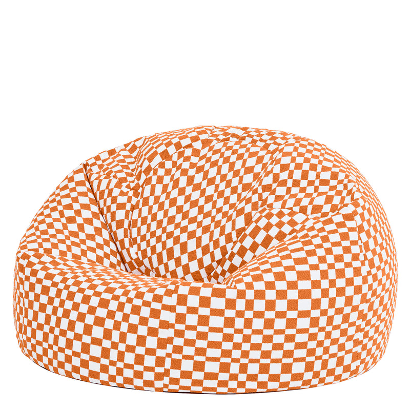 Kingston Checkerboard Classic Sitzsack - Orange