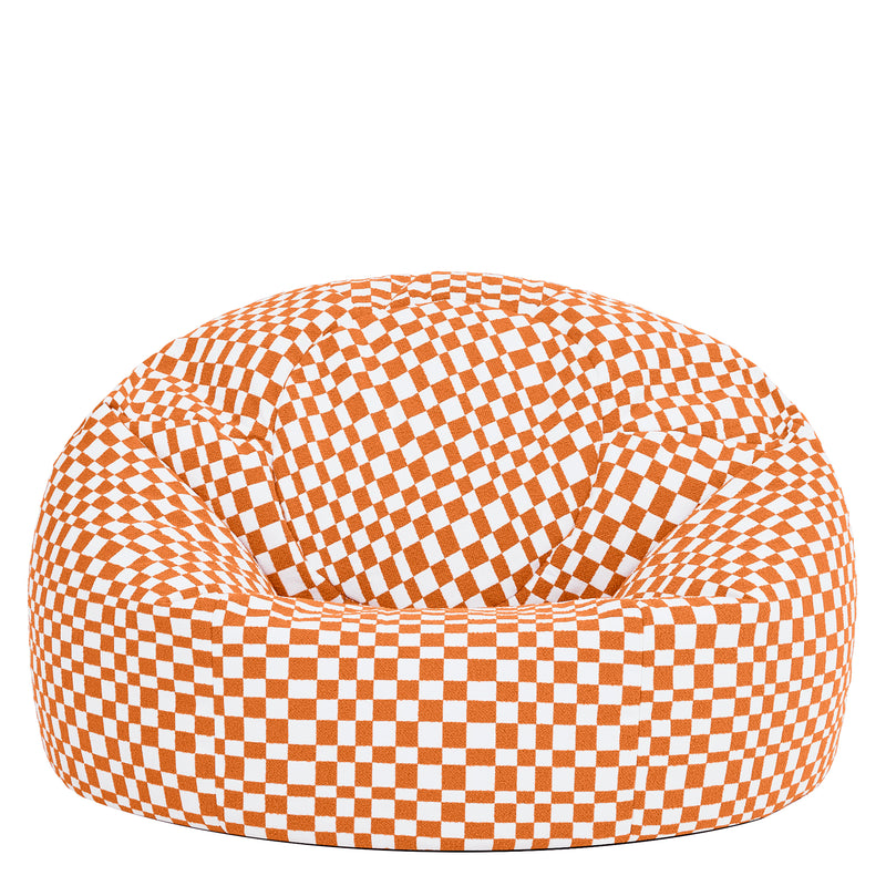 Kingston Checkerboard Classic Sitzsack - Orange
