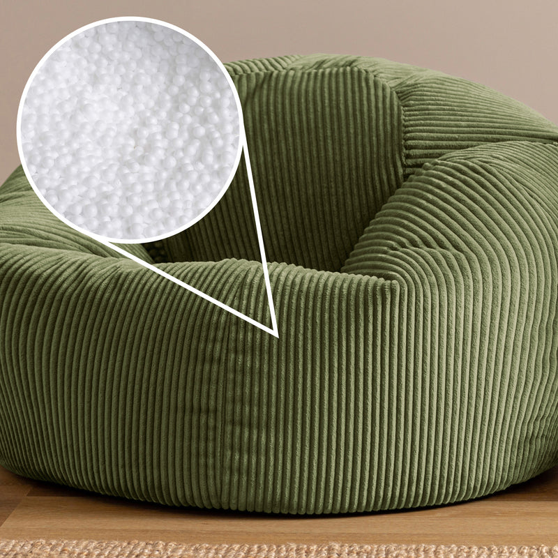 Kingston XL Cord Classic Sitzsack - Salbeigrün