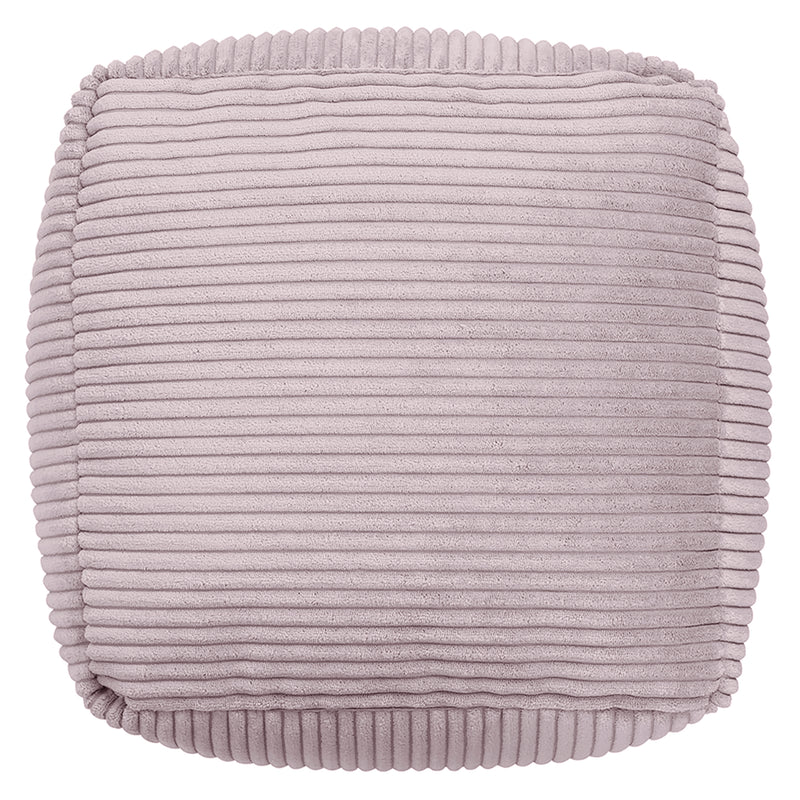Amara Cord Quadratischer Fußhocker – Lavendel