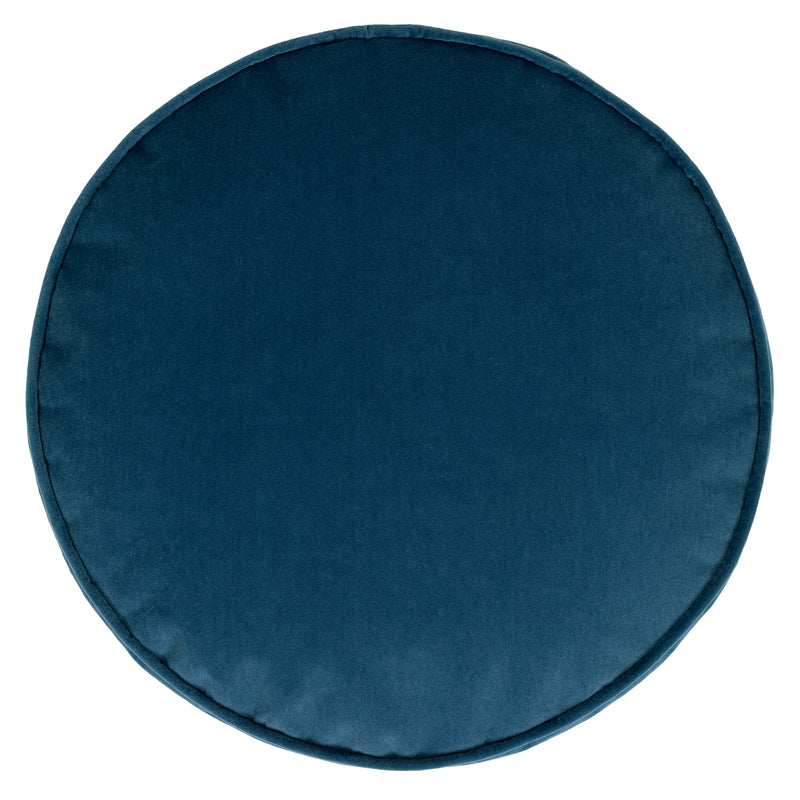 Milano Samt-Pouf - Marineblau
