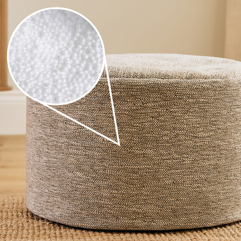 Milano runder geflochtener Hocker – Natur
