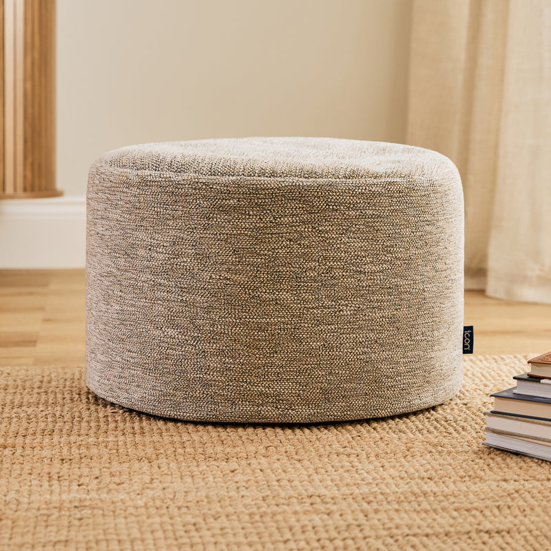 Milano runder geflochtener Hocker – Natur