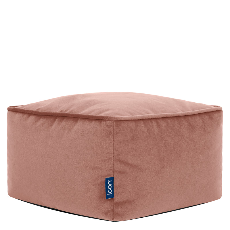 Amara Samt-Fußhocker, Rosa
