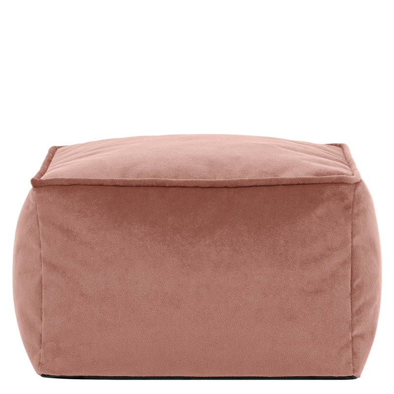 Amara Samt-Fußhocker, Rosa