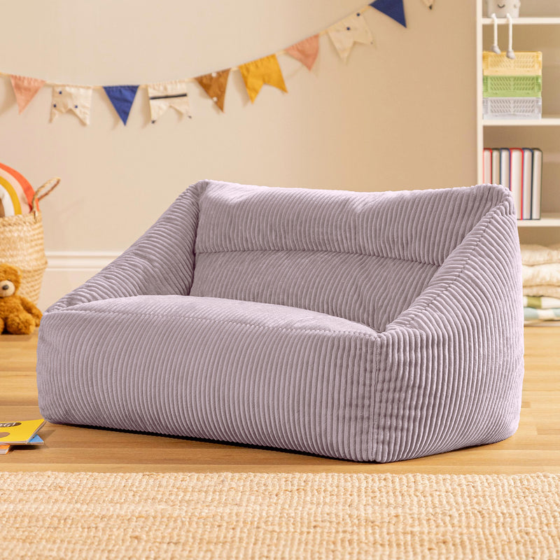 Cecilia Cord Sitzsack-Sofa für Kinder - Lavendel