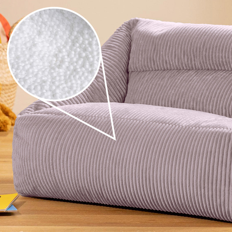 Cecilia Cord Sitzsack-Sofa für Kinder - Lavendel