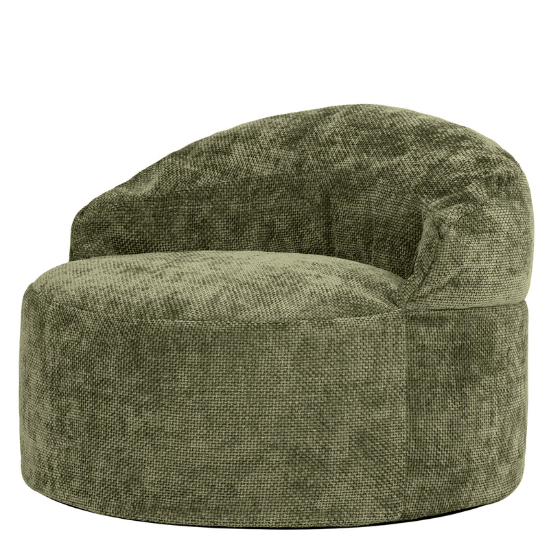 Orb Chenille Accent Chair Bean Bag - Olive Green