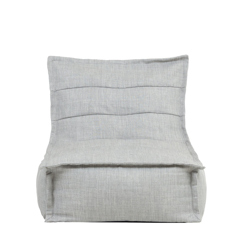 Dolce Lounger, Outdoor-Gewebe-Bezug, Grau