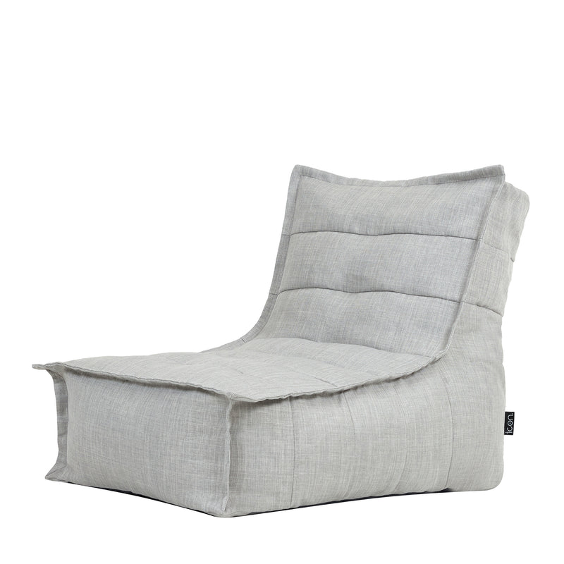 Dolce Lounger, Outdoor-Gewebe-Bezug, Grau