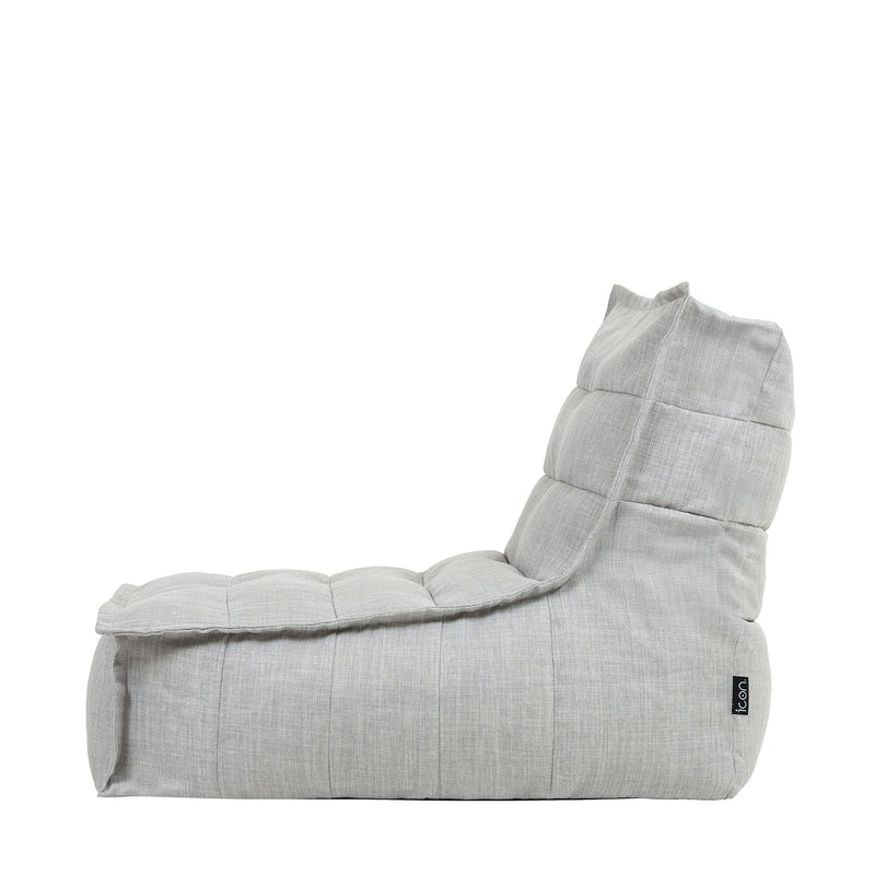 Dolce Lounger, Outdoor-Gewebe-Bezug, Grau