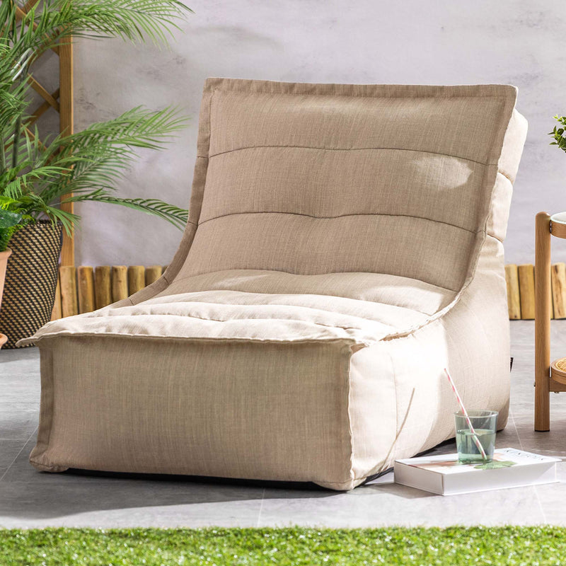 Dolce Lounger, Outdoor-Gewebe-Bezug, Naturfarben