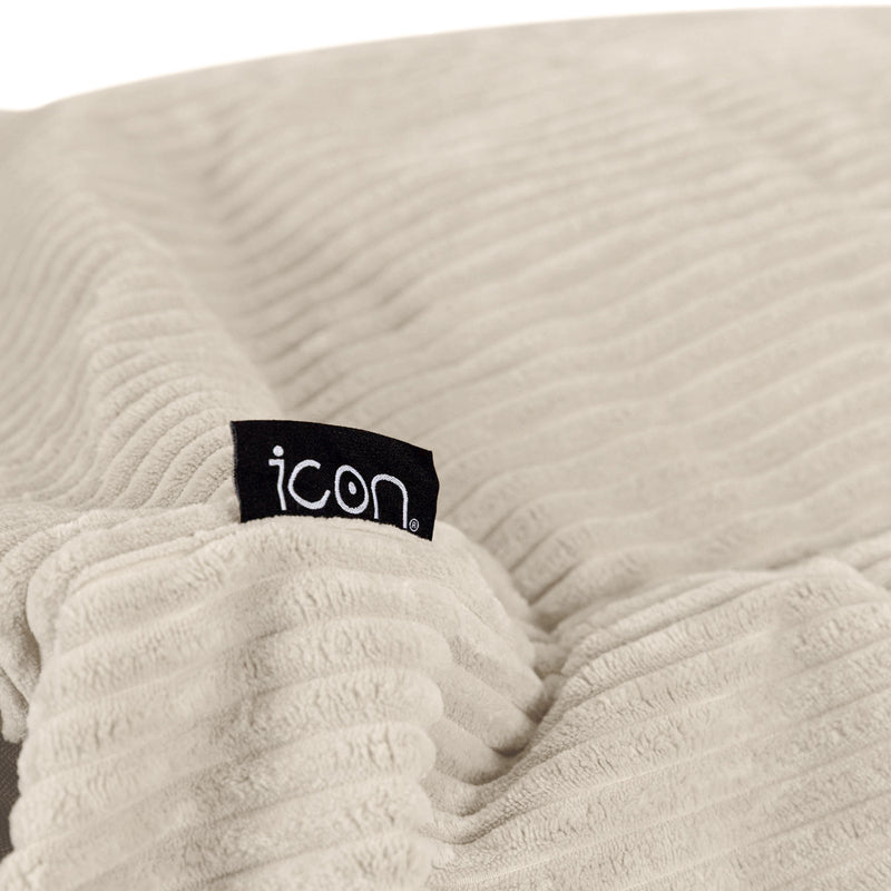 Cecilia Jumbo Cord Bean Bag Sofa - Stone