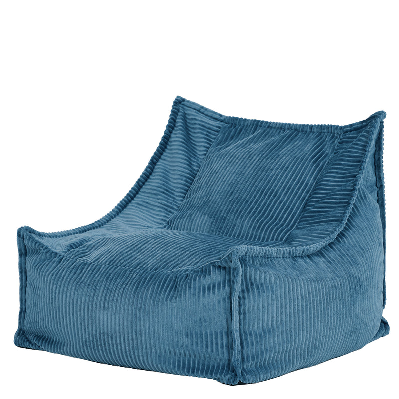 Kids Alto Cord Sitzsack - Denim Blau