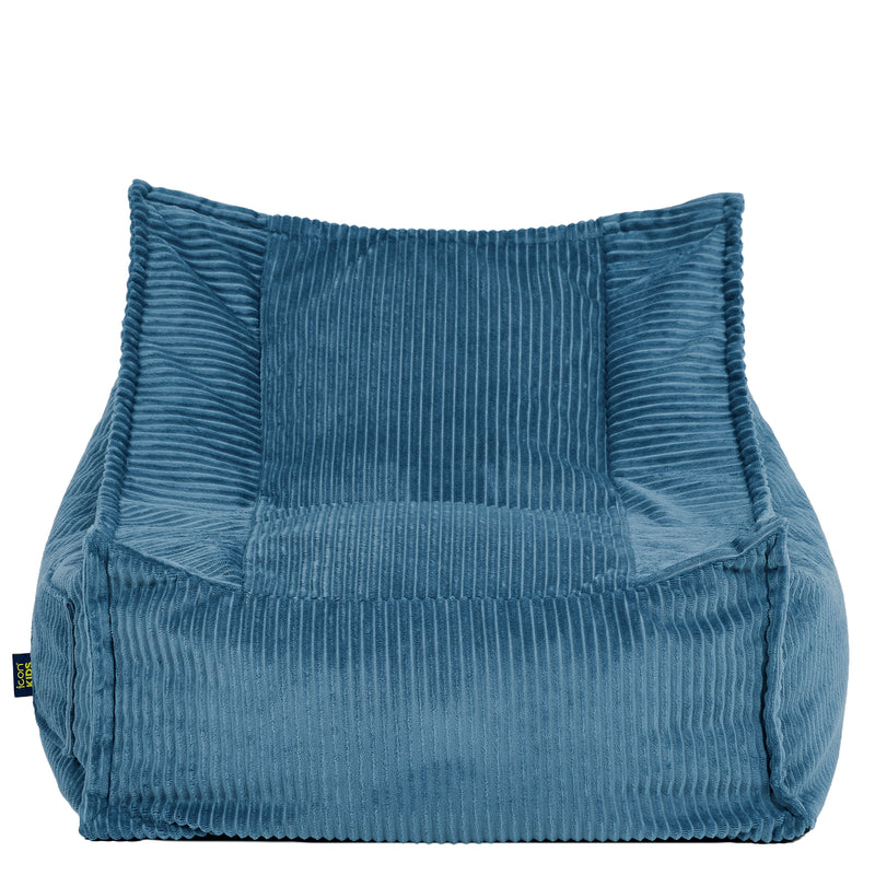 Kids Alto Cord Sitzsack - Denim Blau